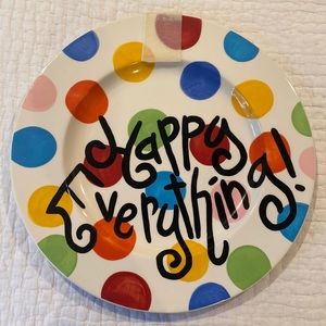 Bright Dot Big HAPPY EVERYTHING! Round Platter